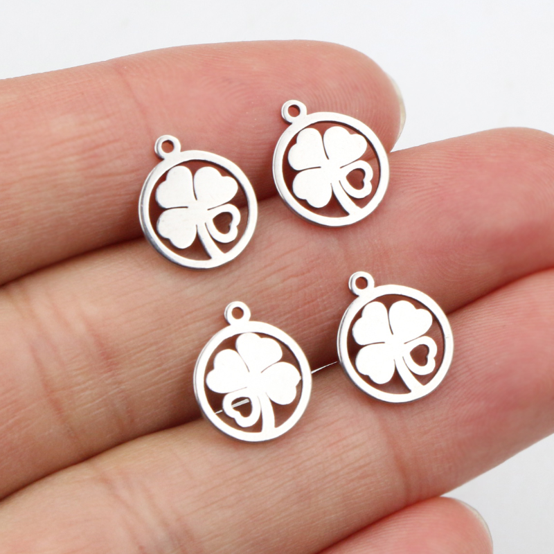 Vintage Fashion Words - 30 adet 12x10mm Charms 316 paslanmaz