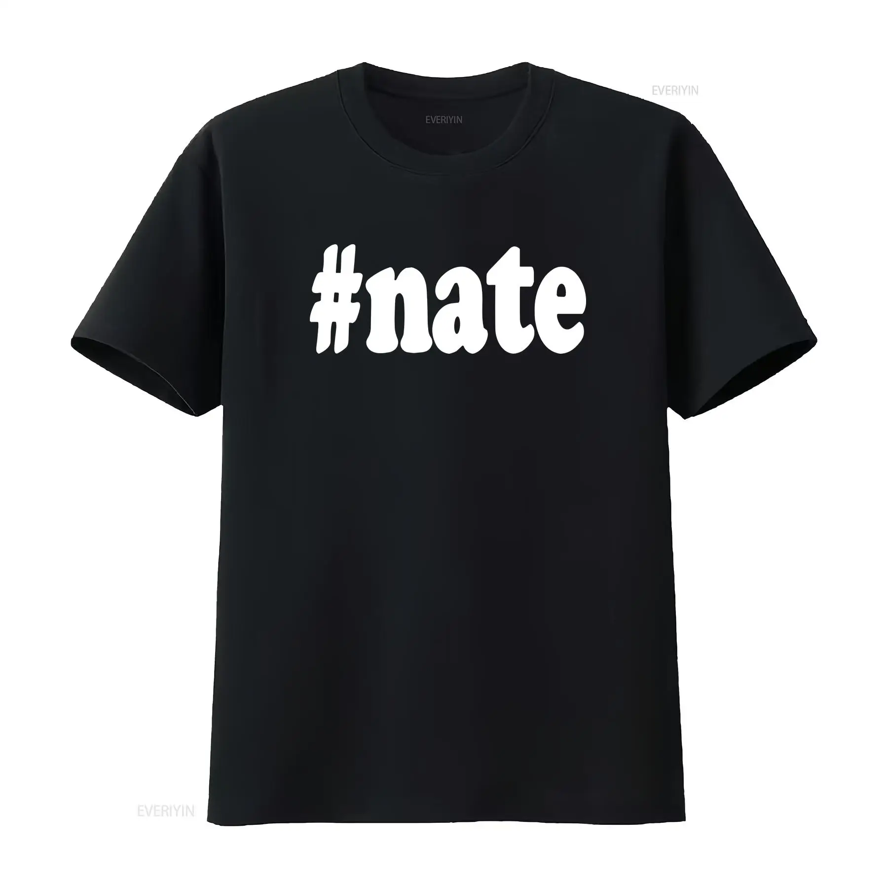 Vintage Fashion Hashtags - Nate Tişört Hashtag Nathan Diaz Adı