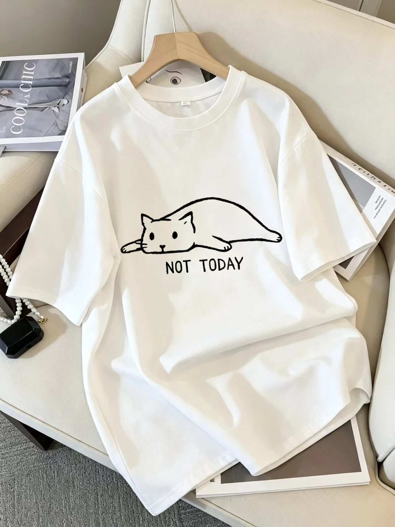 Vintage Fashion Drawings - 90'lar Grafik Rock Top Tees Kadın