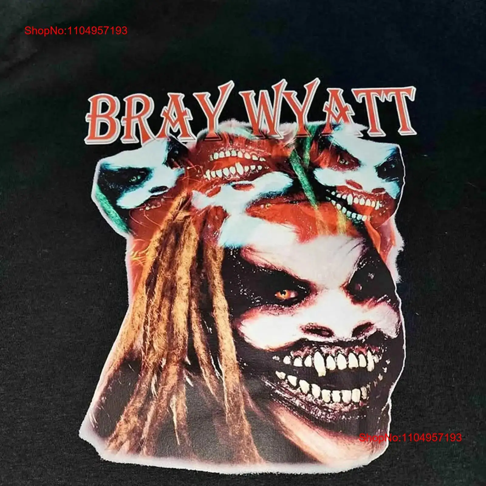 Vintage Fashion Collage - Bray Wyatt kolaj siyah tişört Tüm