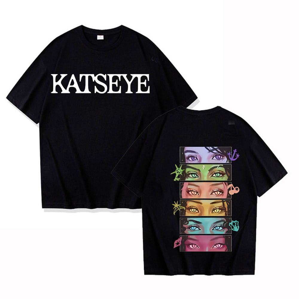 Kpop Katseye Eyes Kolaj T-shir - Vintage Fashion Collage incelemesi ve fiyatı