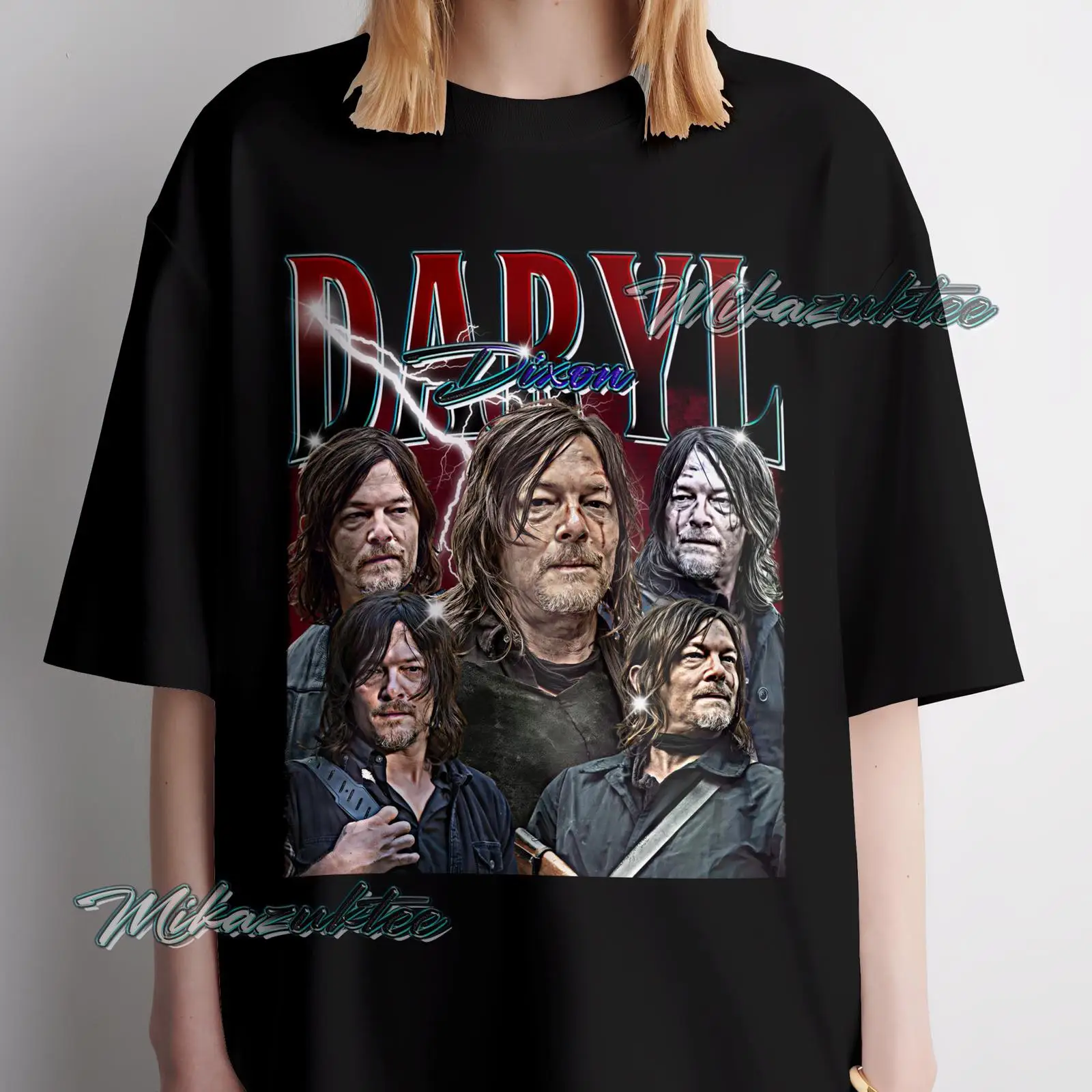 Daryl Dixon The Walking Dead V - Vintage Fashion Collage incelemesi ve fiyatı
