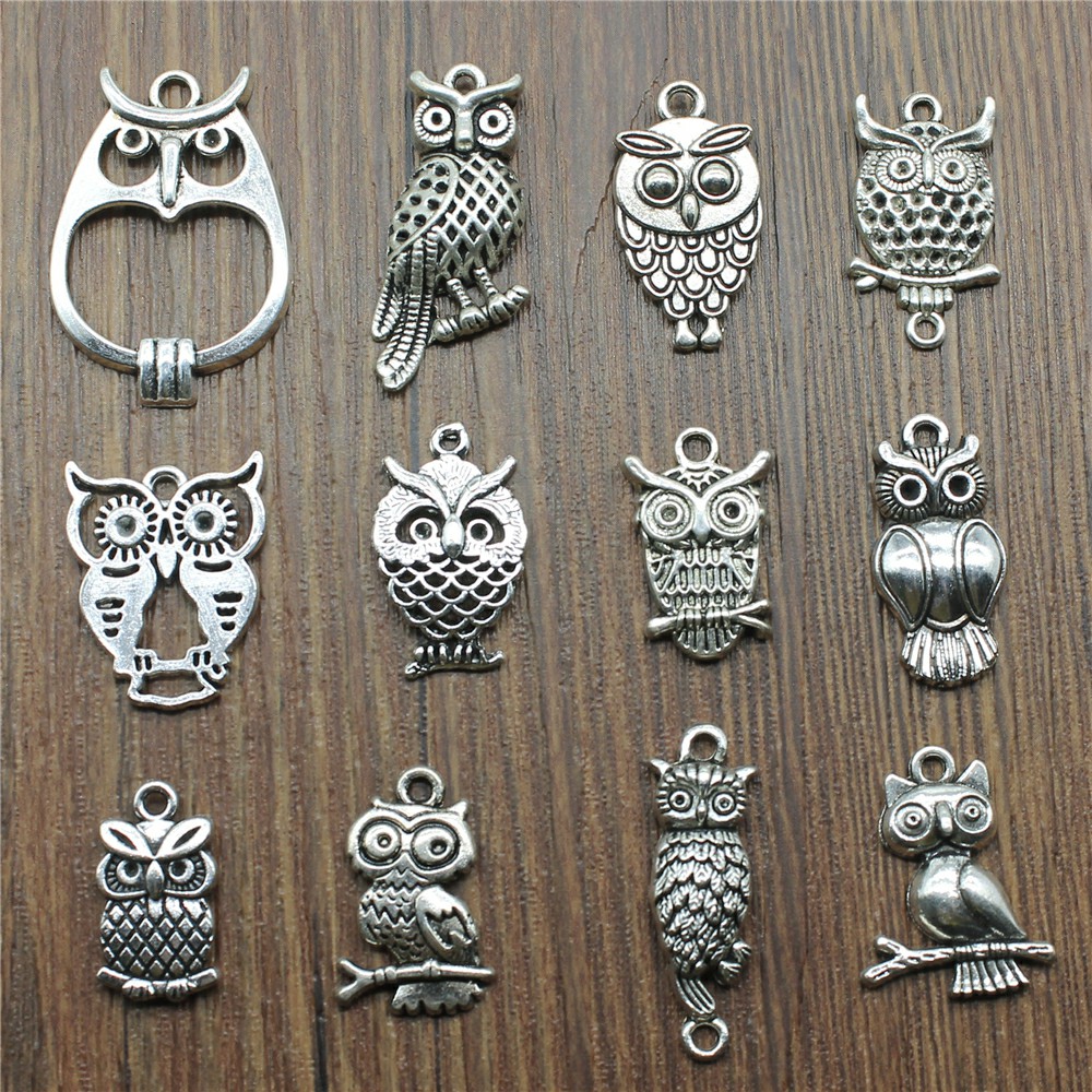 10 adet Charms Baykuş Antik Gü - Vintage Fashion Words incelemesi ve fiyatı