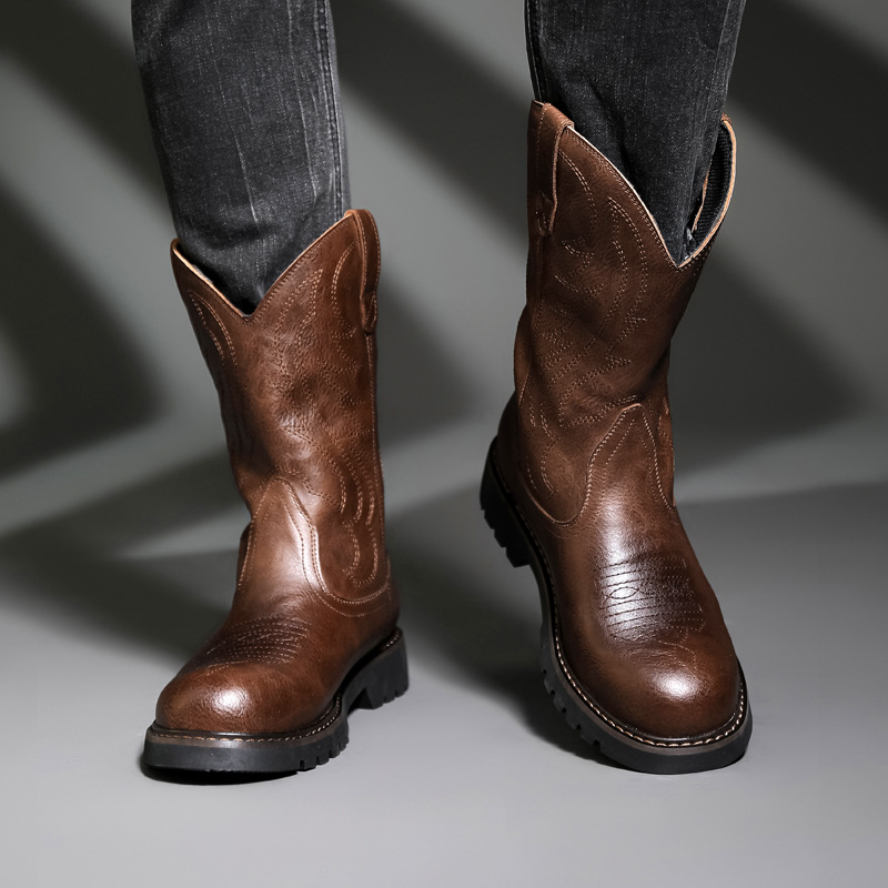 Moda Erkek Kovboy Çizmeleri Ye - Vintage Fashion Mens incelemesi ve fiyatı