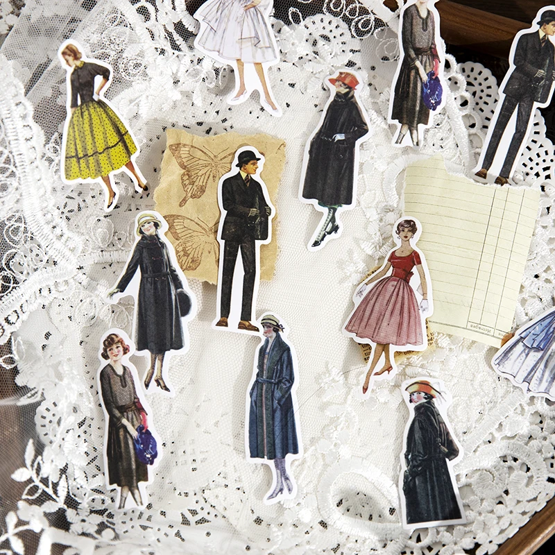 30 adet Vintage Bayanlar Beyef - Vintage Fashion Collage incelemesi ve fiyatı